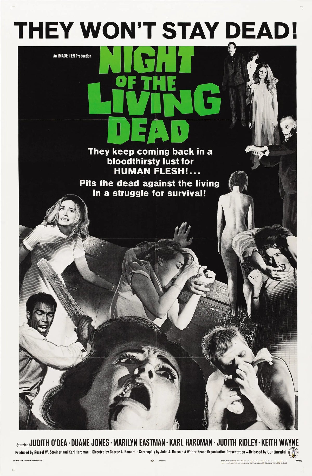 Night Of The Living Dead A2 Size Movie Poster-Pixel Demon