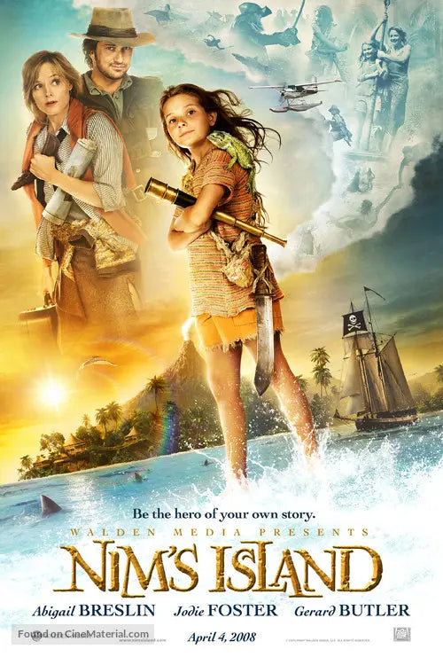 Pixel Demon Nim's Island Movie Poster A2 Size