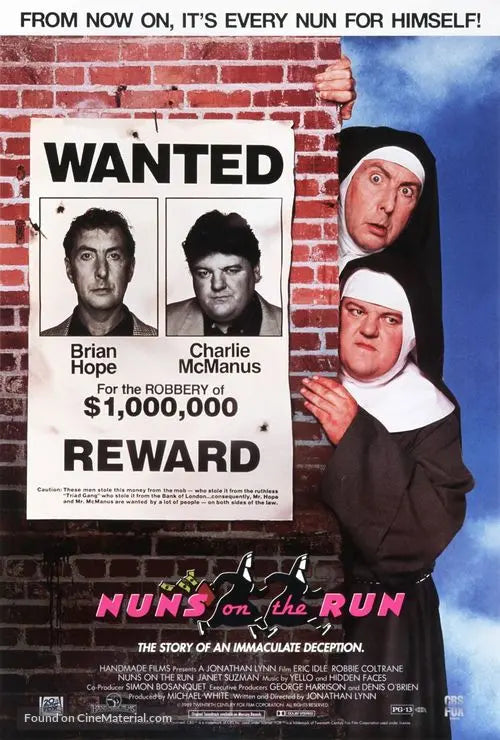 Pixel Demon Nuns on the Run Movie Poster A2 Size
