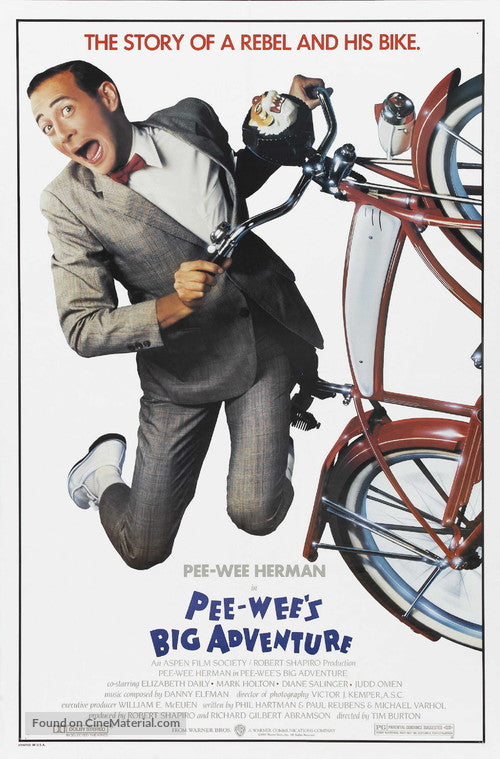 Pee-wee's Big Adventure Cinema Movie Poster A2 Size