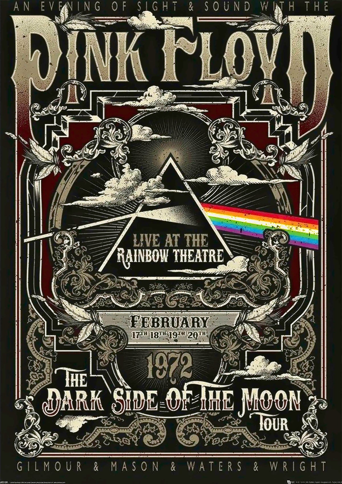 pink floyd 3 Vintage Gig A2 Size Posters-Pixel Demon