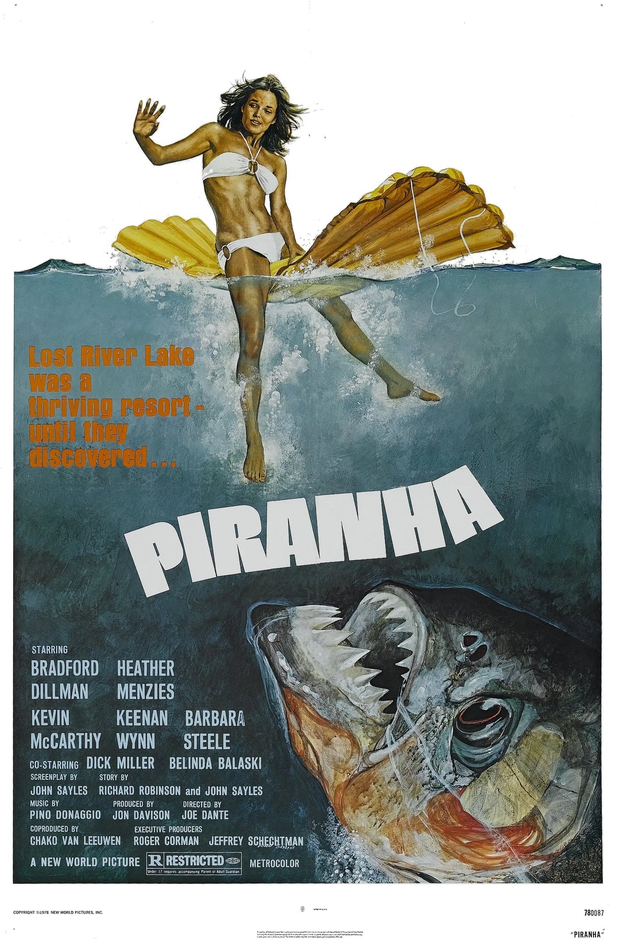 Piranha A2 Size Movie Poster-Pixel Demon