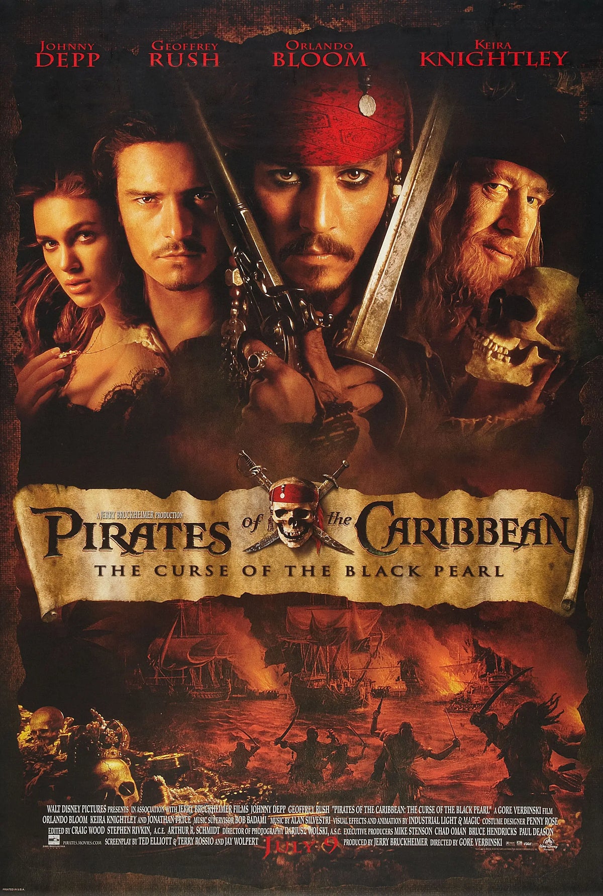 Pirates of the Caribbean: The Curse Of The Black Pearl A2 Size Movie Poster-Pixel Demon