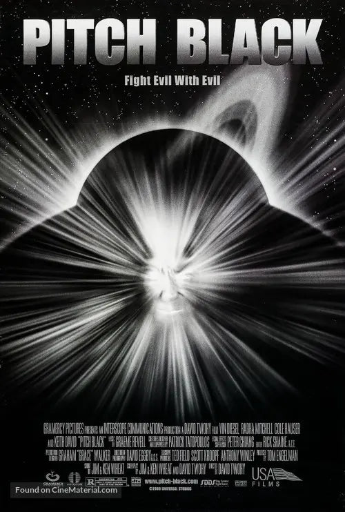 Pixel Demon Pitch Black Movie Poster A2 Size