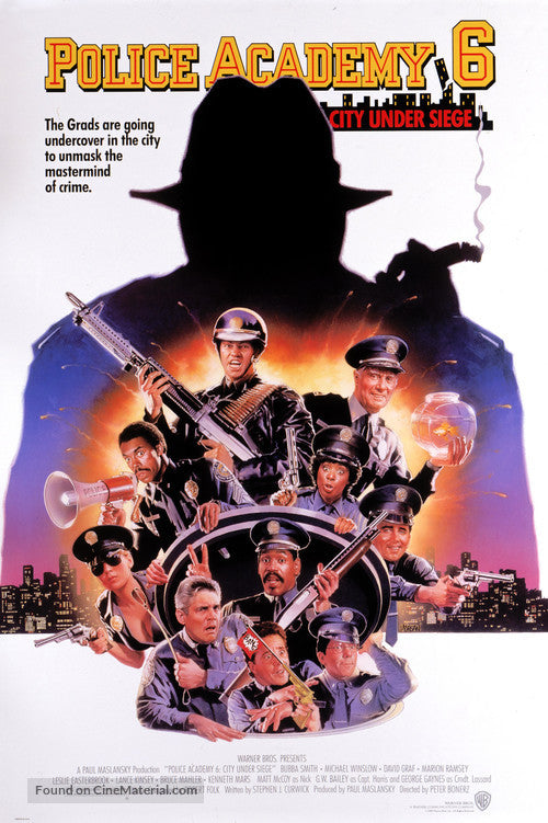 Police Academy 6: City Under Siege Cinema Movie Poster A2 Size