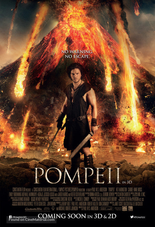 Pompeii Cinema Movie Poster A2 Size