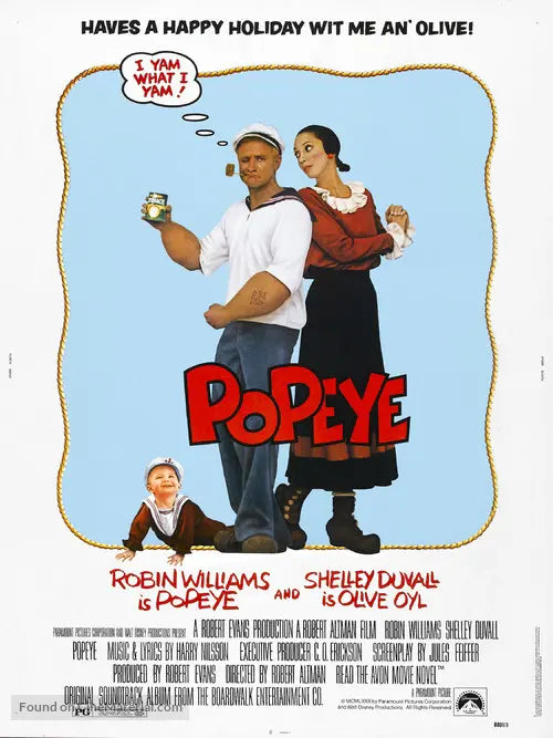 Popeye Cinema Movie Poster A2 Size