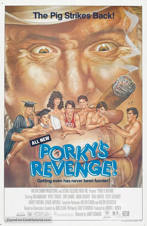 Pixel Demon Porky's Revenge Movie Poster A2 Size