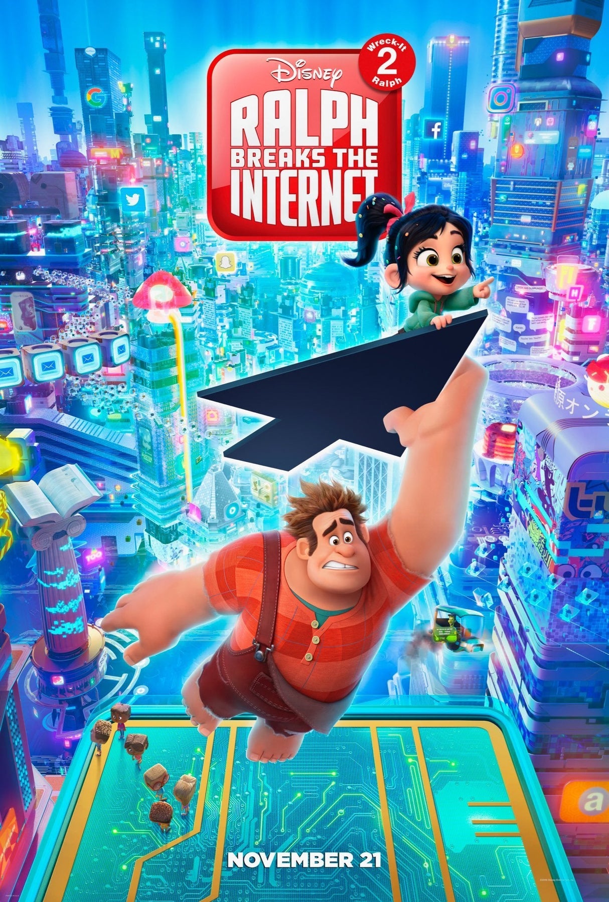 Ralph Breaks the Internet A2 Size Movie Poster-Pixel Demon