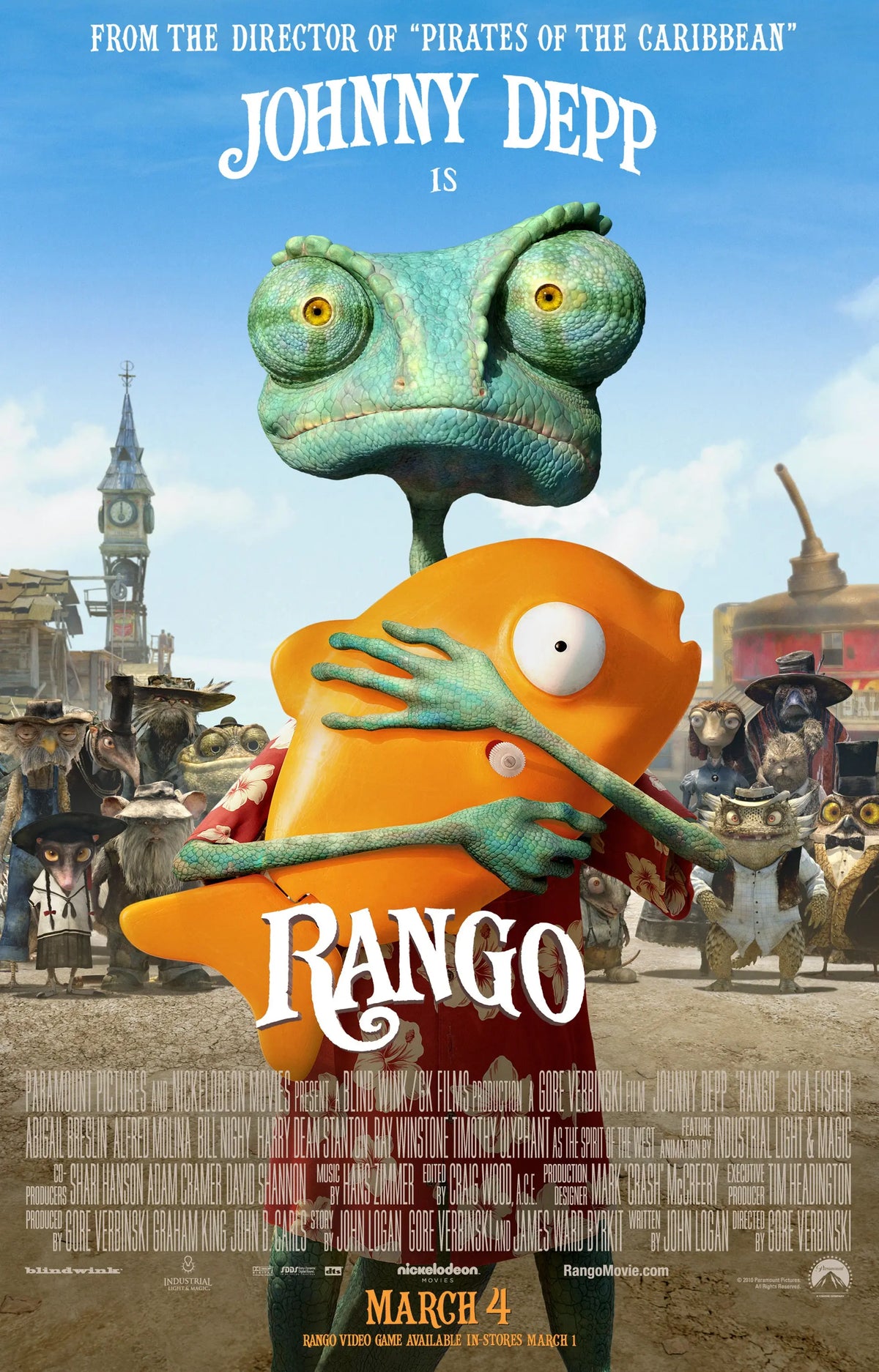 Rango A2 Size Movie Poster-Pixel Demon