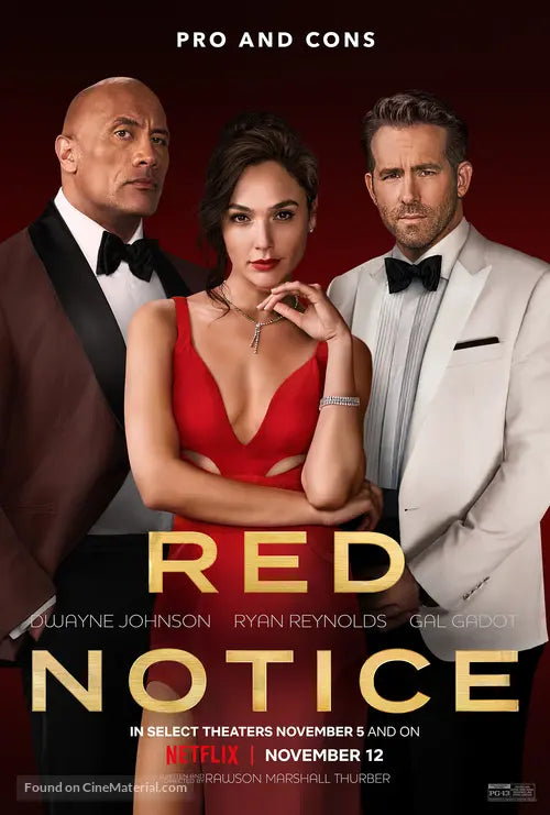 Red Notice A2 Movie Poster-Pixel Demon