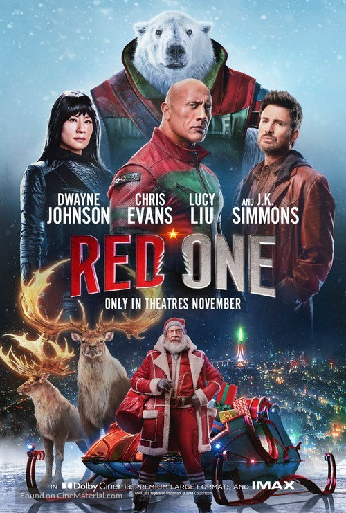 Red One Movie Poster A2 Size Version 2