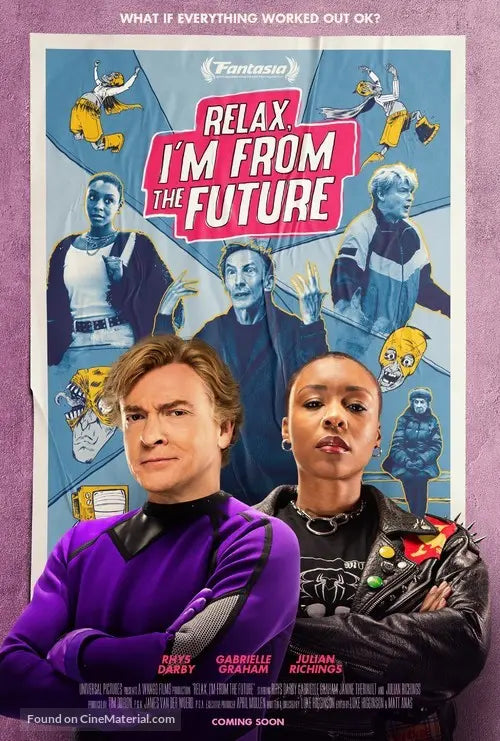 Pixel Demon Relax, I'm From The Future Movie Poster A2 Size