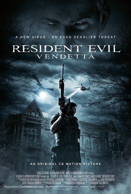 Resident Evil: Vendetta A2 Movie Poster-Pixel Demon