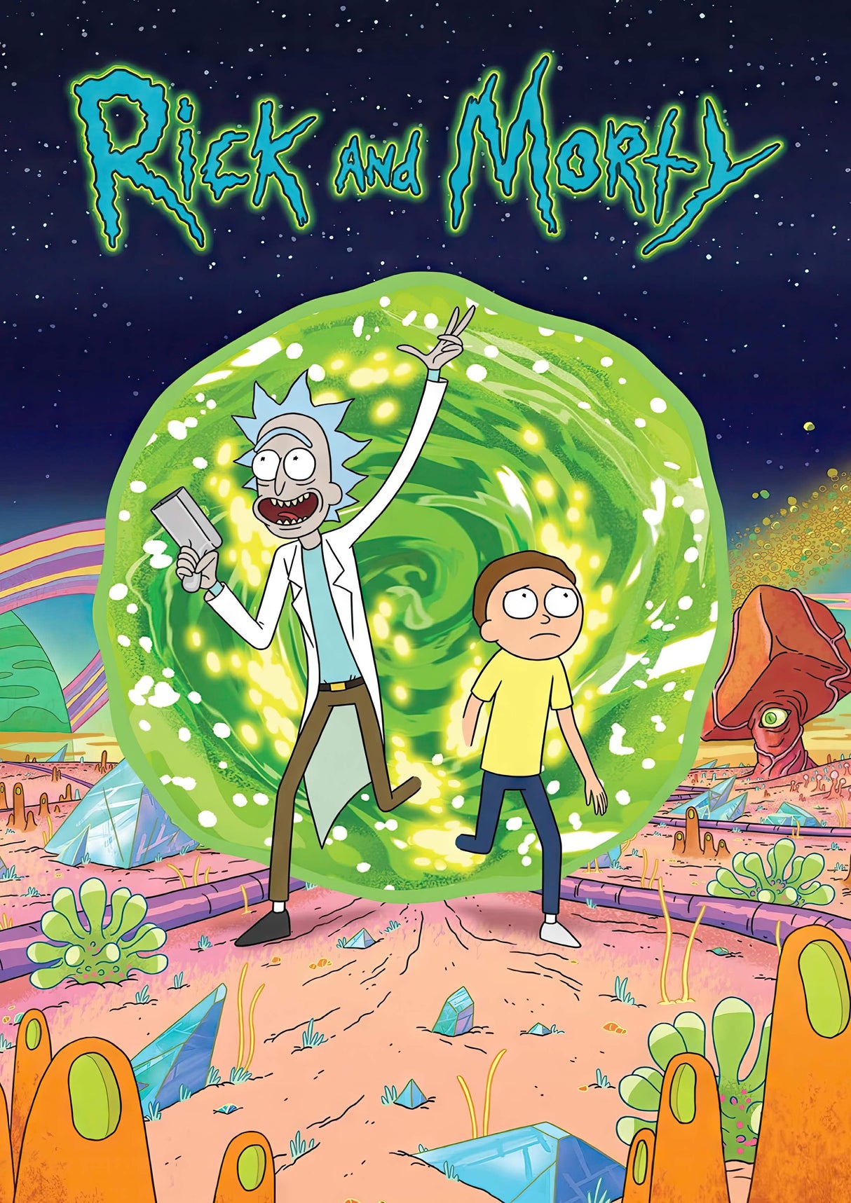 Rick And Morty Option 18 A2 Size Posters-Pixel Demon