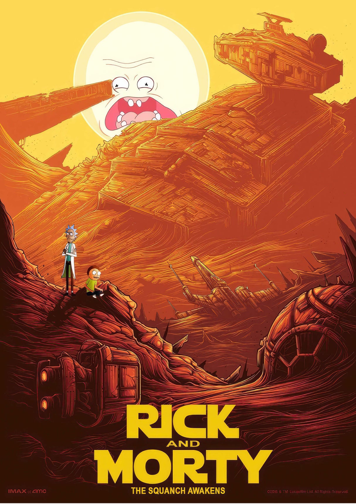 Rick And Morty Option 20 A2 Size Posters-Pixel Demon