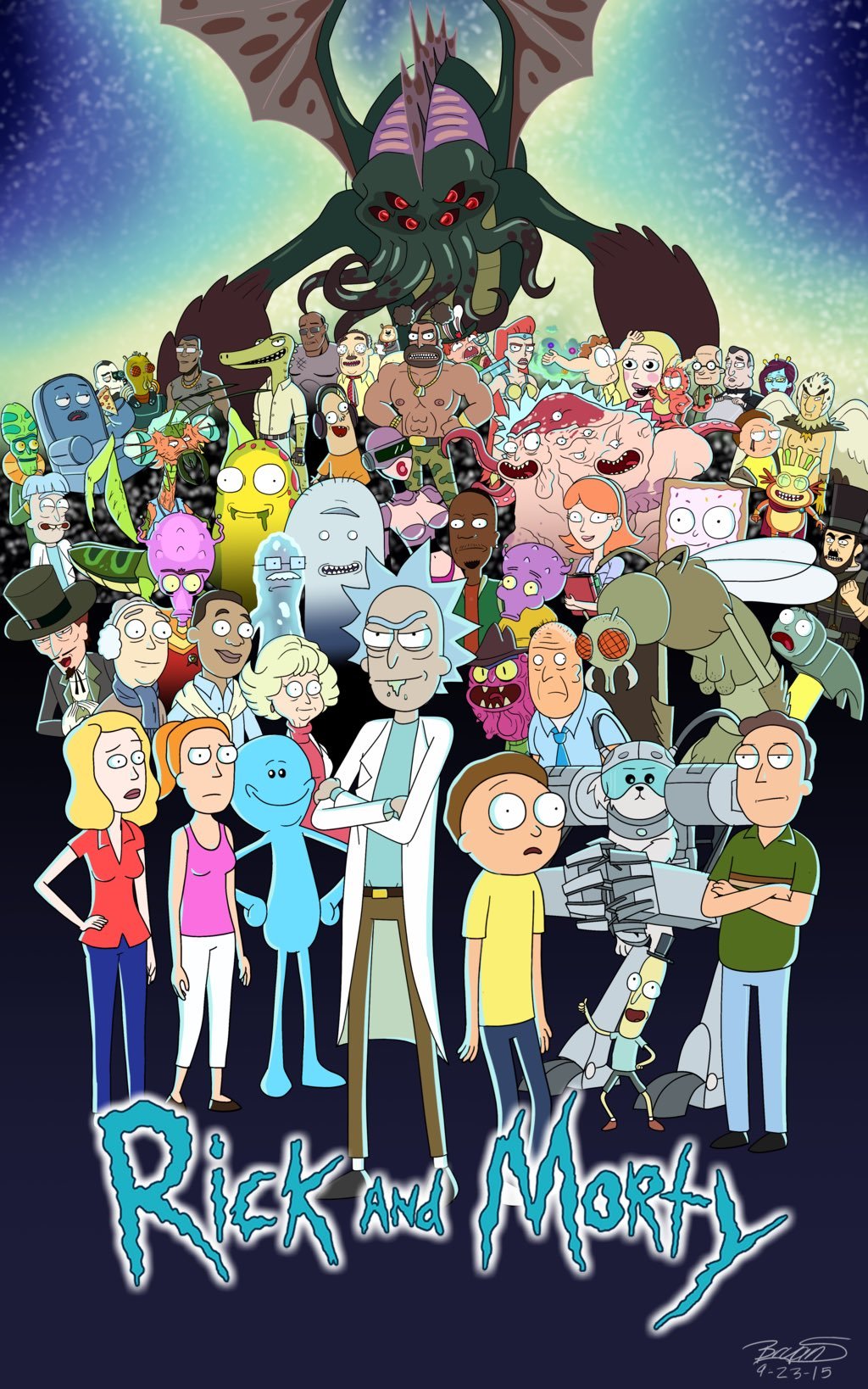 Rick And Morty Option 22 A2 Size Posters-Pixel Demon