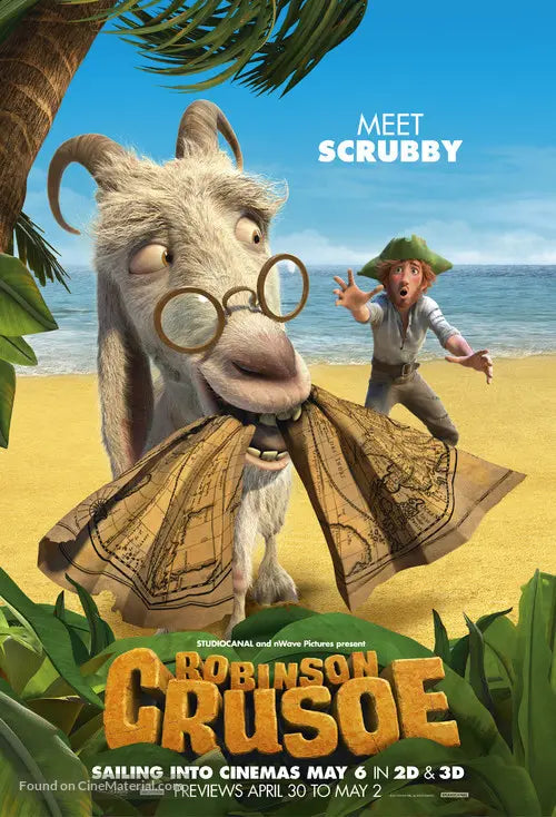 Pixel Demon Robinson Crusoe Movie Poster A2 Size