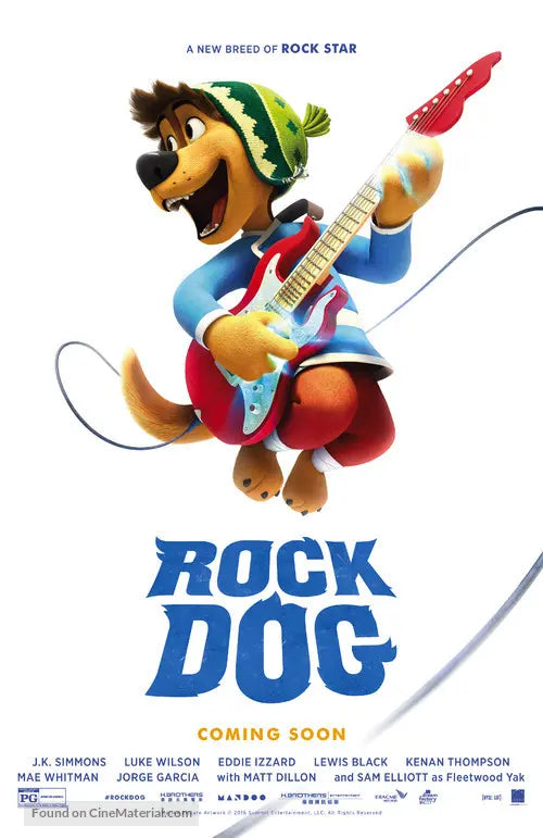 Pixel Demon Rock Dog Movie Poster A2 Size
