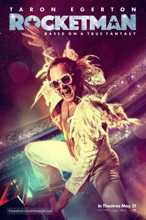 Pixel Demon Rocketman Movie Poster A2 Size