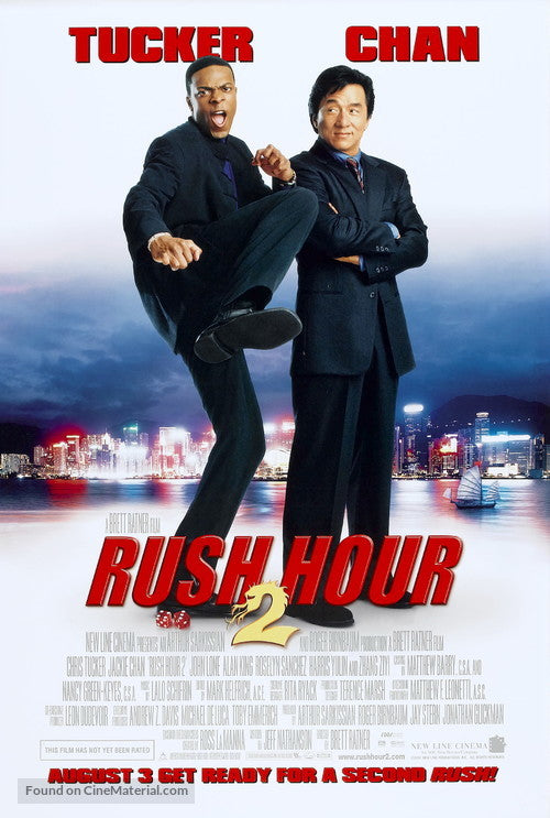 Rush Hour 2 A2 Movie Poster-Pixel Demon