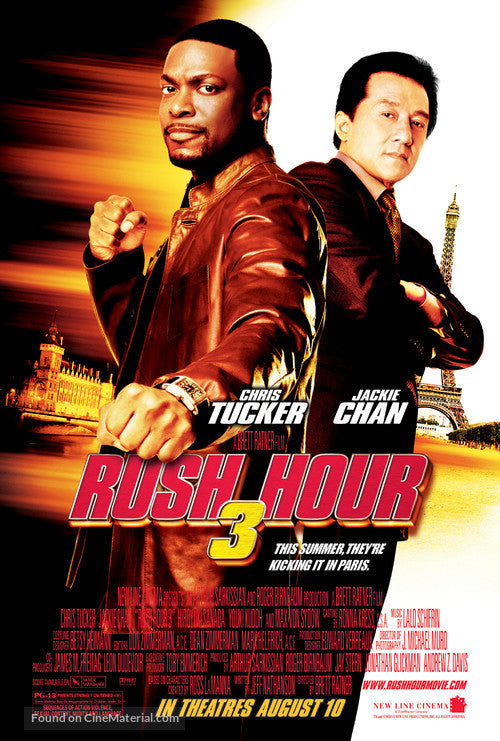 Rush Hour 3 A2 Movie Poster-Pixel Demon