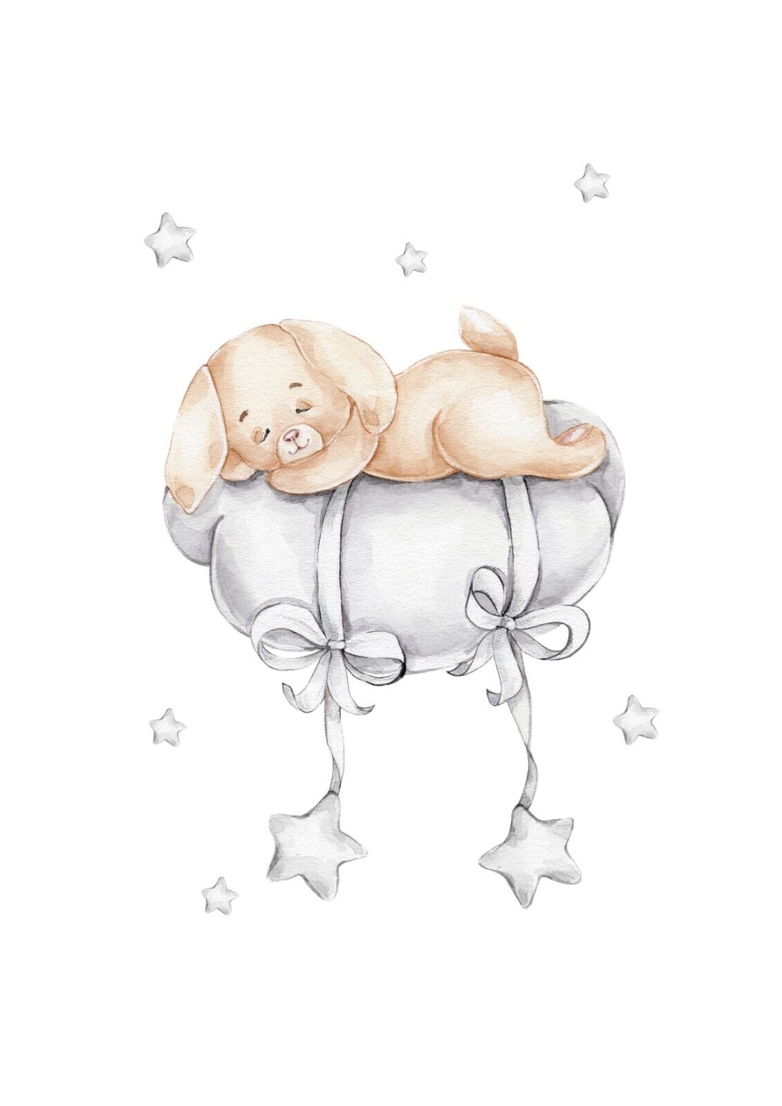 Cute Bunny Poster Prints Nursery Wall Art A2 Posters Full Set - Pixel Demon