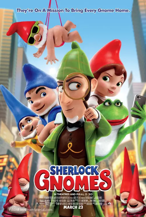 Pixel Demon Sherlock Gnomes Movie Poster A2 Size