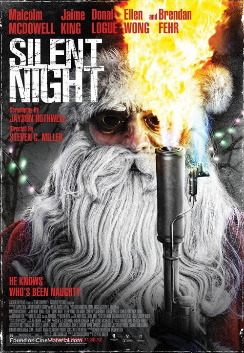 Pixel Demon Silent Night Movie Poster A2 Size