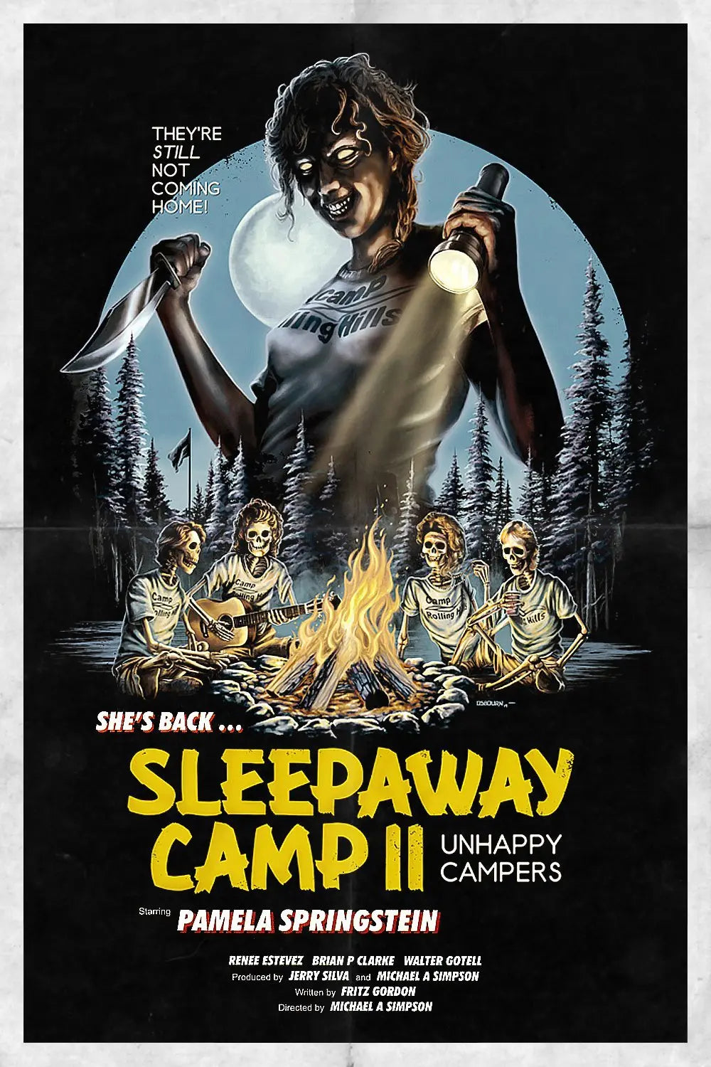 sleepaway camp ii: unhappy campers A2 Size Movie Poster-Pixel Demon