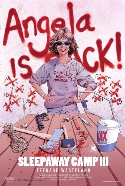 Pixel Demon Sleepaway Camp III: Teenage Wasteland Movie Poster A2 Size