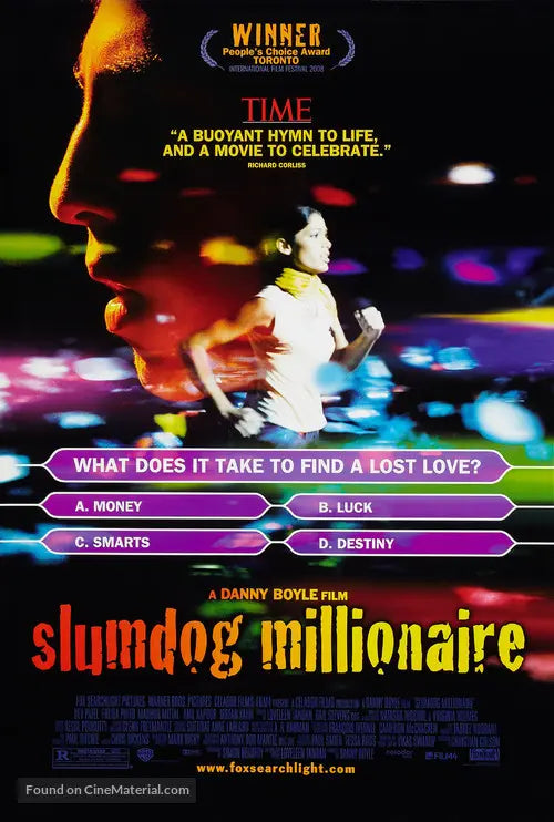 Slumdog Millionaire Cinema Movie Poster A2 Size