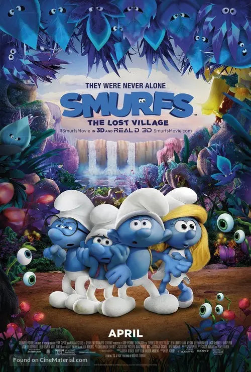 Smurfs: The Lost Village A2 Movie Poster-Pixel Demon