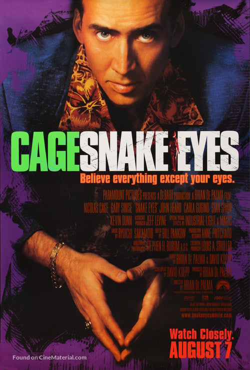 Pixel Demon Snake Eyes Movie Poster A2 Size