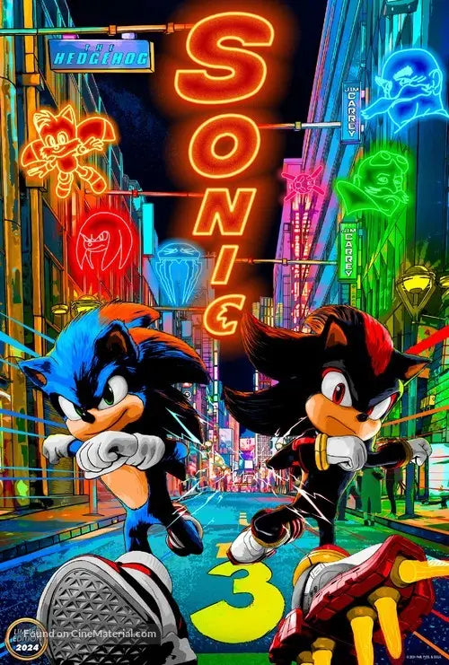 Sonic the Hedgehog 3 Movie Poster A2 Size Version 10
