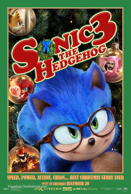 Sonic the Hedgehog 3 Movie Poster A2 Size Version 14