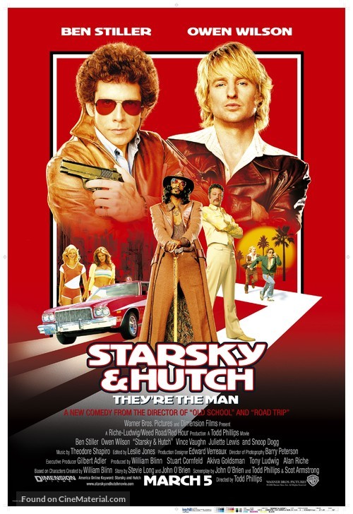Starsky & Hutch Cinema Movie Poster A2 Size