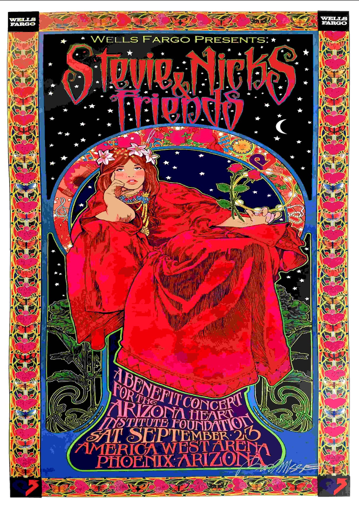 stevie nicks 2 Vintage Gig A2 Size Posters-Pixel Demon