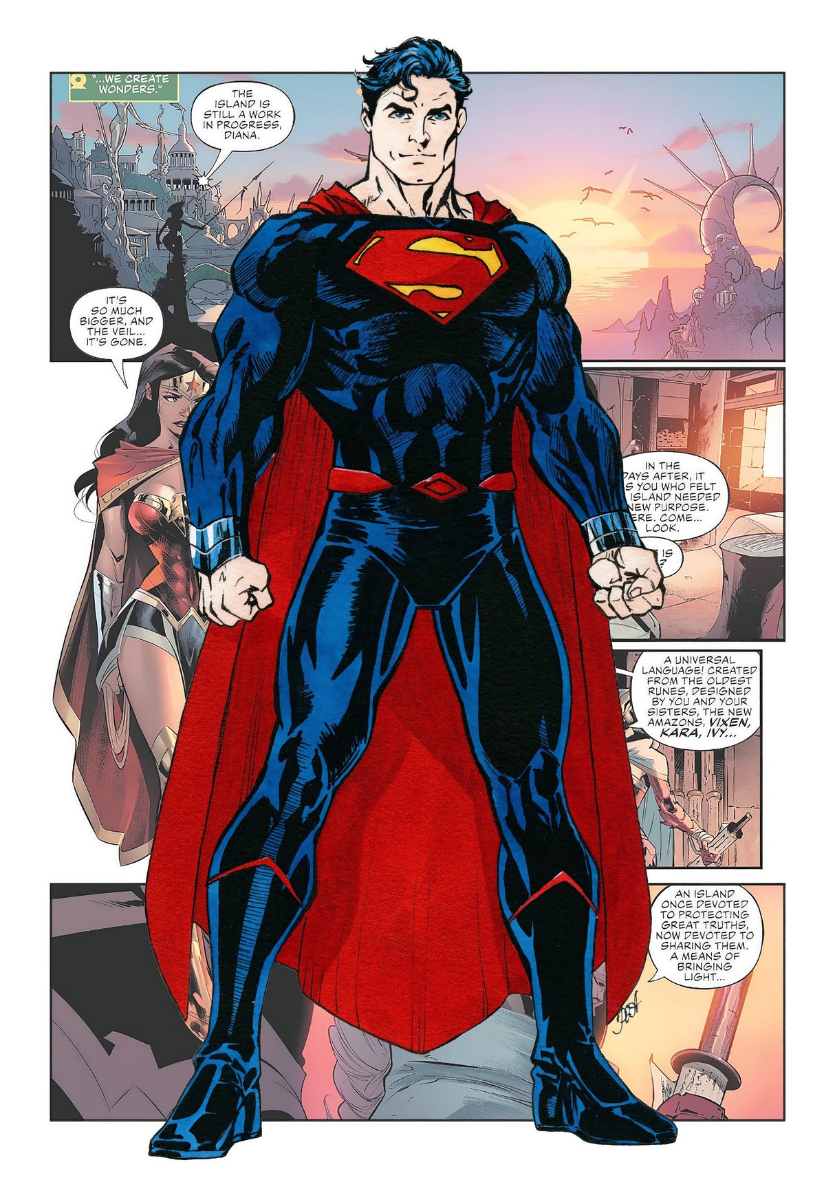 Superhero Comic Style Superman A2 Size Posters-Pixel Demon