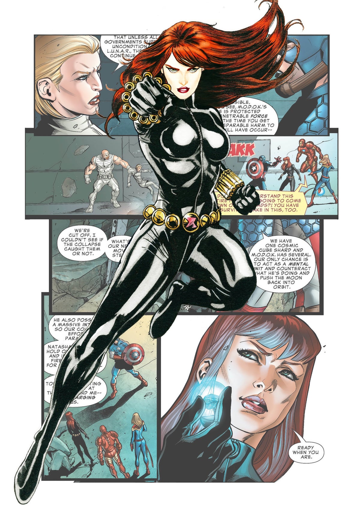 Superhero Comic Style Black Widow A2 Size Posters-Pixel Demon