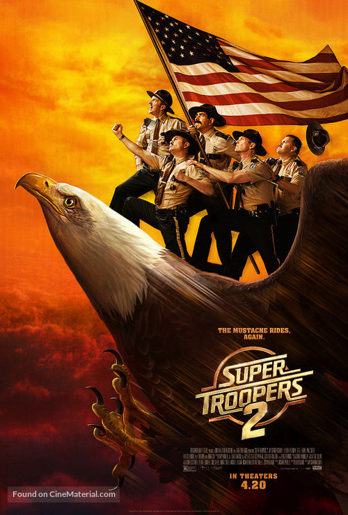Pixel Demon Super Troopers 2 Movie Poster A2 Size