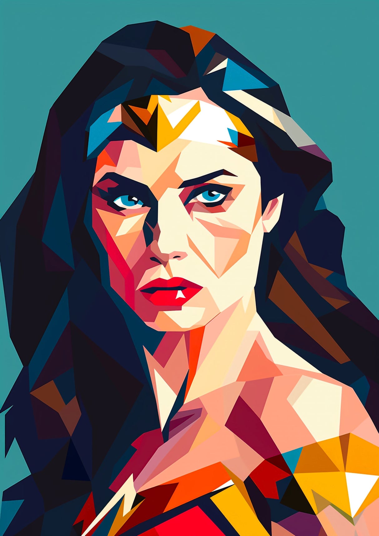 Superhero Comic Style Design 1 A2 Size Posters-Pixel Demon