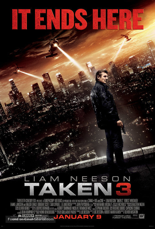 Taken 3 A2 Movie Poster-Pixel Demon