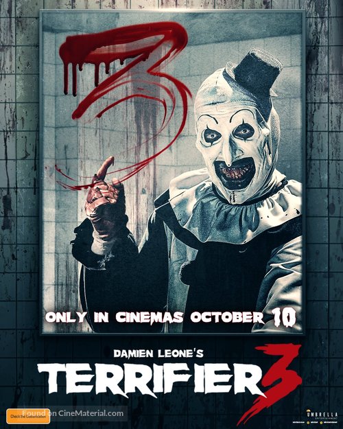 Terrifier 3 Cinema Movie Poster A2 Size Version 4