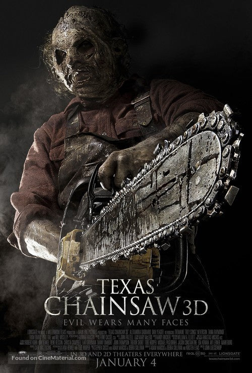 Texas Chainsaw 3D A2 Movie Poster-Pixel Demon