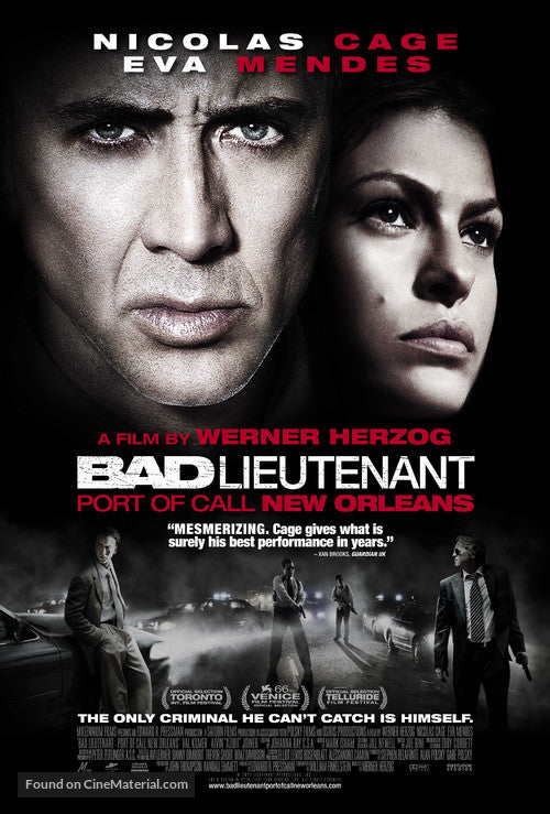 Bad Lieutenant: Port of Call - New Orleans Cinema Movie Poster A2 Size
