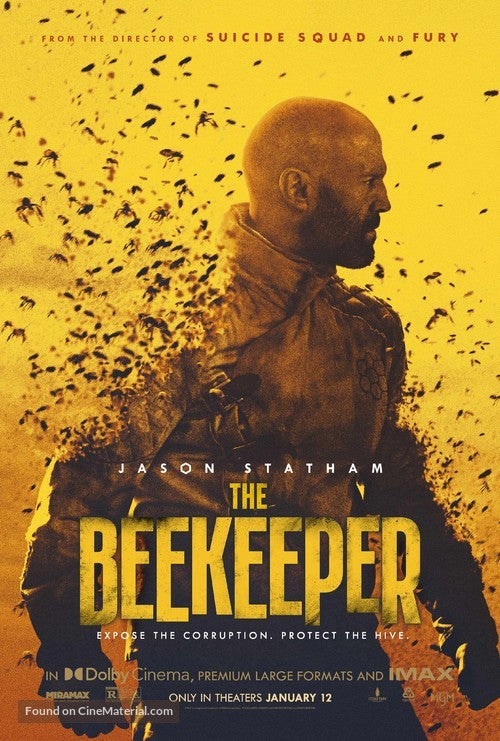The Beekeeper Cinema Movie Poster A2 Size Version 1