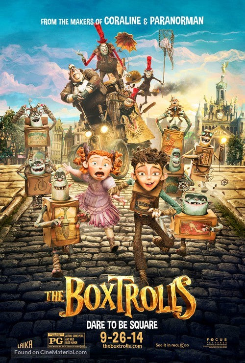 The Boxtrolls Cinema Movie Poster A2 Size