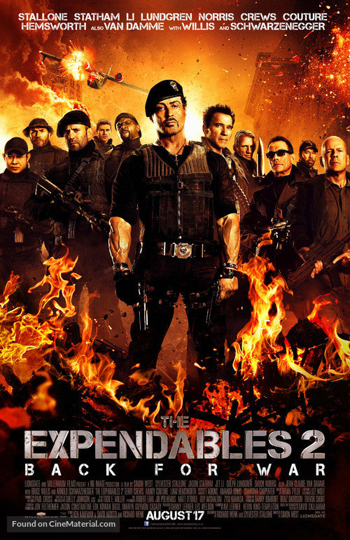 The Expendables 2 A2 Movie Poster-Pixel Demon