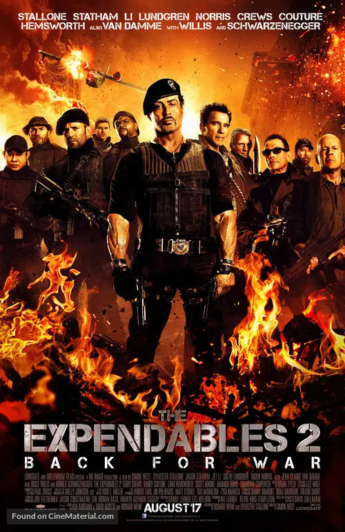 The Expendables 2 A2 Movie Poster-Pixel Demon